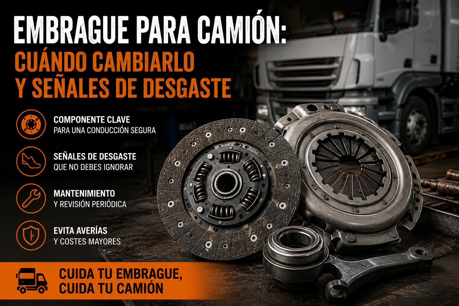 Embrague para Camión: Cuándo Cambiarlo y Señales de Desgaste