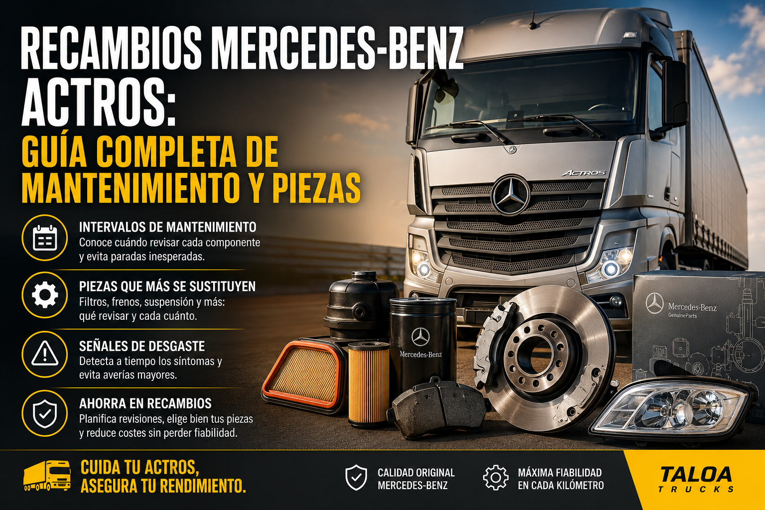 Recambios Mercedes-Benz Actros: Guía Completa de Mantenimiento y Piezas